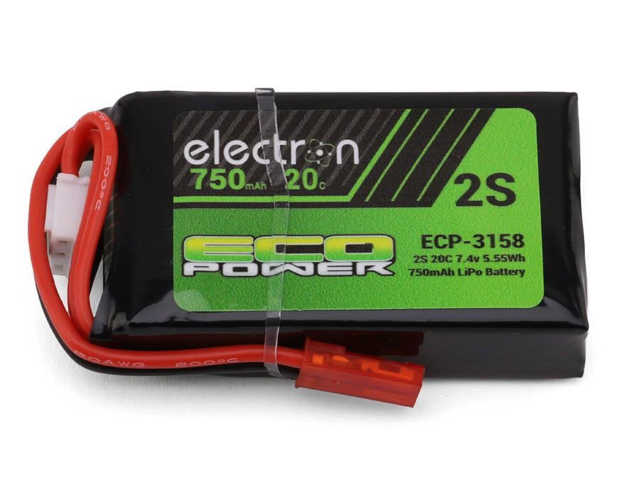EcoPower 3158 "Electron" 7.4V 750MAh 2S 20C LiPo Battery with JST Connector (Redcat® Ascent 18 Apex®)
