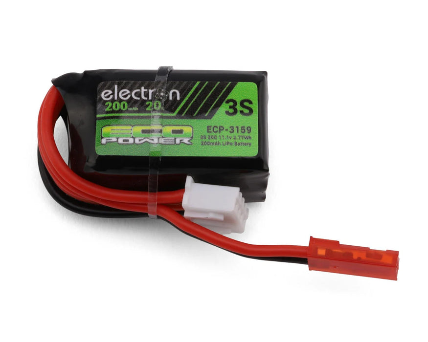 EcoPower 3159 "Electron" 11.1V 200MAh 3S 20C LiPo Battery with JST Connector (Redcat® Ascent 18 Apex®)