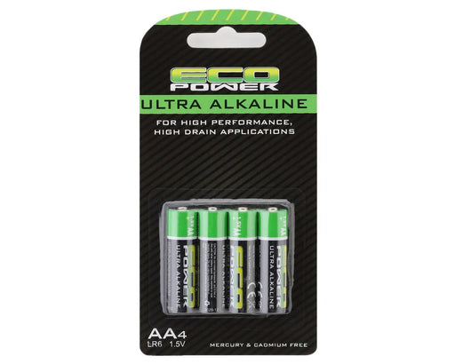 EcoPower 5061 Ultra Alkaline AA Batteries 8 Pack
