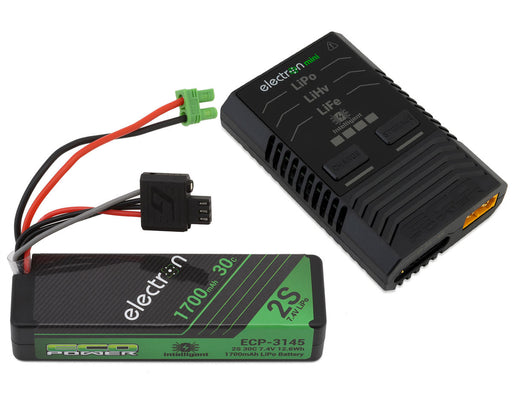 EcoPower 1020 Intelligent 2S 1700mAh EC2 LiPo Battery/"Electron Mini" Charger Bundle