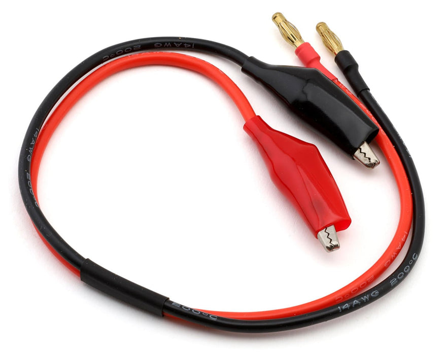 EcoPower 1610 Alligator Clips to 4mm Banana Plugs Heavy Duty Charge Lead