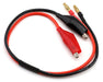 EcoPower 1610 Alligator Clips to 4mm Banana Plugs Heavy Duty Charge Lead