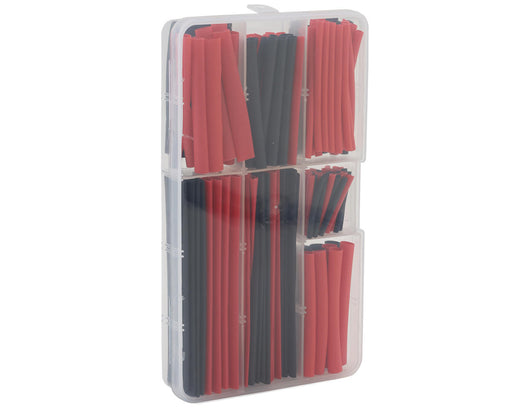EcoPower 3009 Black & Red Heat Shrink Tubes with Plastic Case (150)