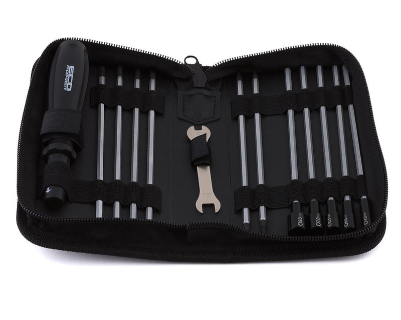 EcoPower 3040 19-Piece Metric RC Essential Tool Set with Carrying Case