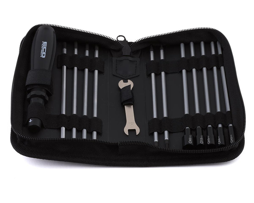 EcoPower 3040 19-Piece Metric RC Essential Tool Set with Carrying Case