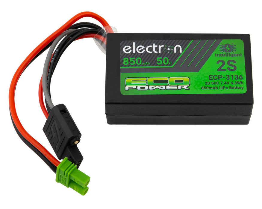 EcoPower 3136 "Electron" 2S 50C Intelligent LiPo Battery with EC2 Connector