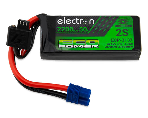 EcoPower 3137 "Electron" 2S 50C Intelligent LiPo Battery with EC3 Connector