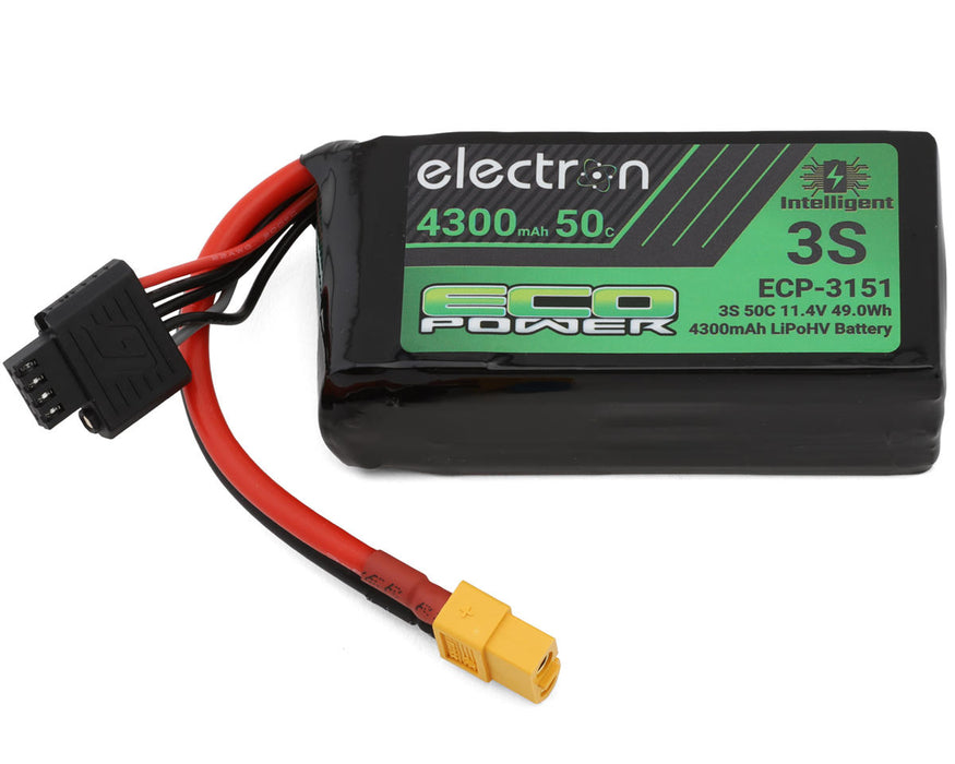 EcoPower 3151 "Electron" 3S 50C Intelligent LiHV Battery with XT60 Connector