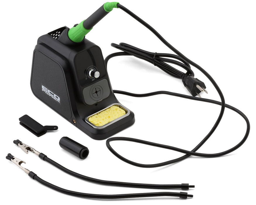 EcoPower 3202 80W Adjustable Temperature Digital Soldering Station with Alligator