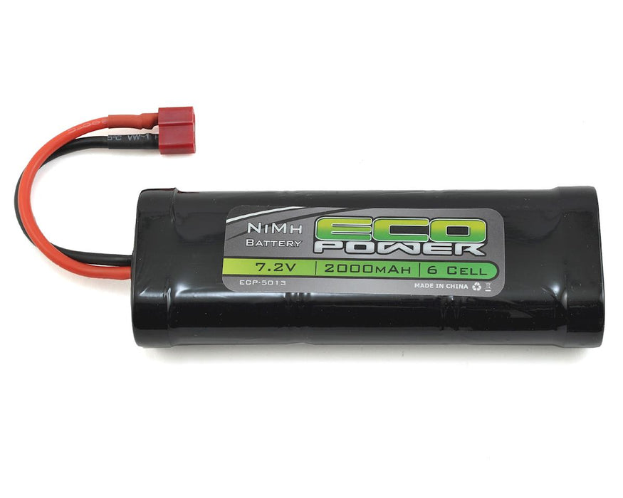 EcoPower 5013 7.2V/2000mAh 6-Cell NiMH Stick Pack Battery with T-Style Connector