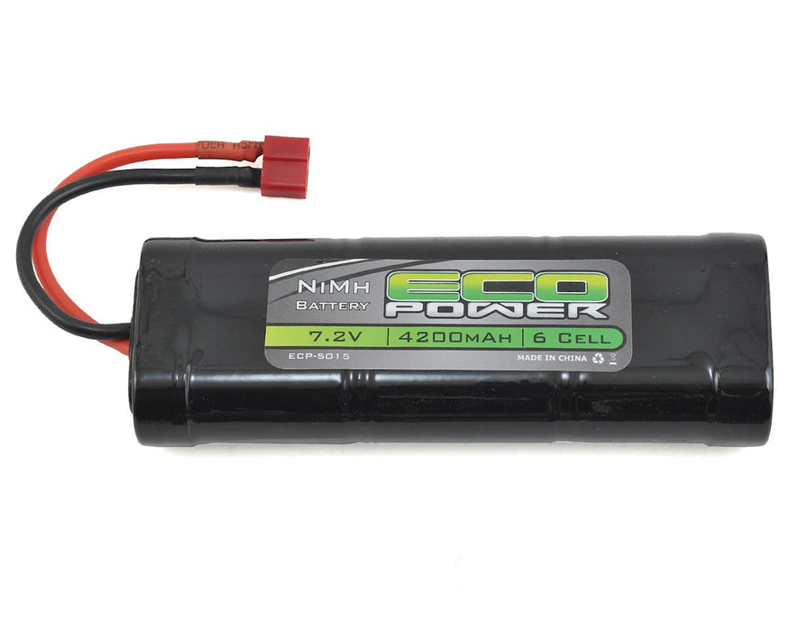 EcoPower 5015 7.2V 4200mAh 6-Cell NiMh Stick Pack Battery with T-Style Connector
