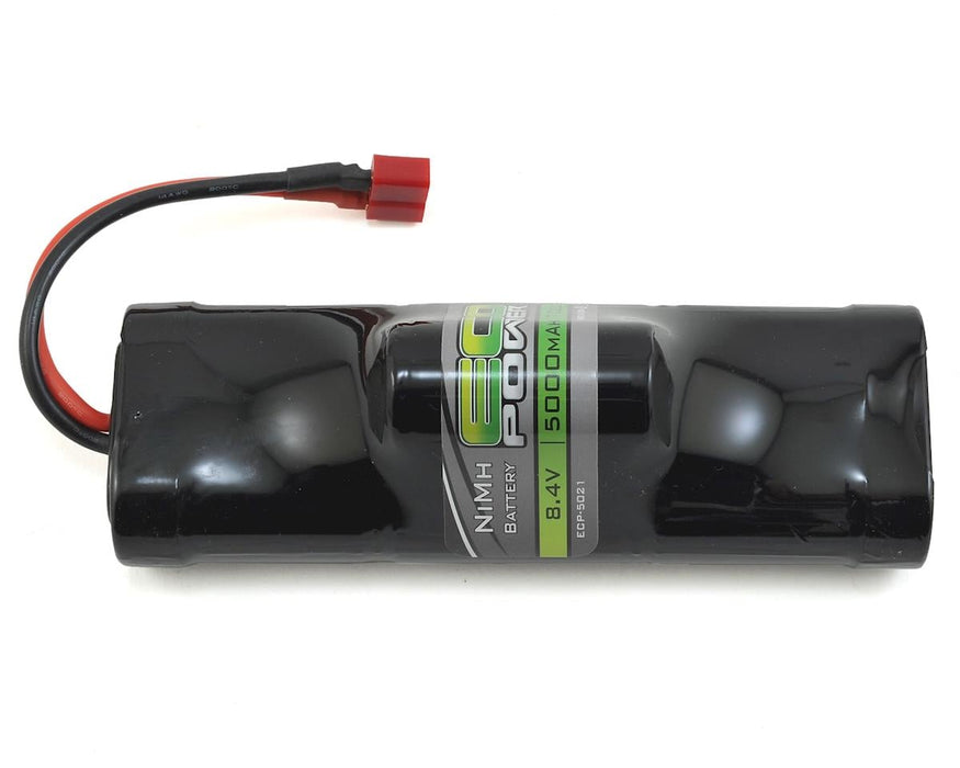 EcoPower 5021 8.4V 5000mAh 7-Cell NiMH Hump Battery Pack with T-Style Connector