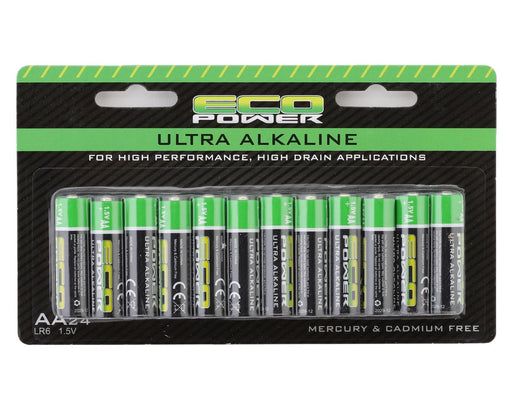 EcoPower 5062 Ultra Alkaline AA Batteries (24 Pack)