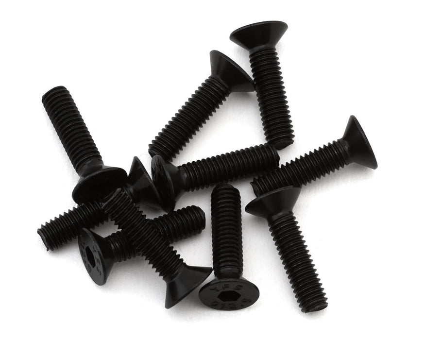 EcoPower H-2204 3x12mm "High Strength" Steel Flat Head Screws (10 Pack)