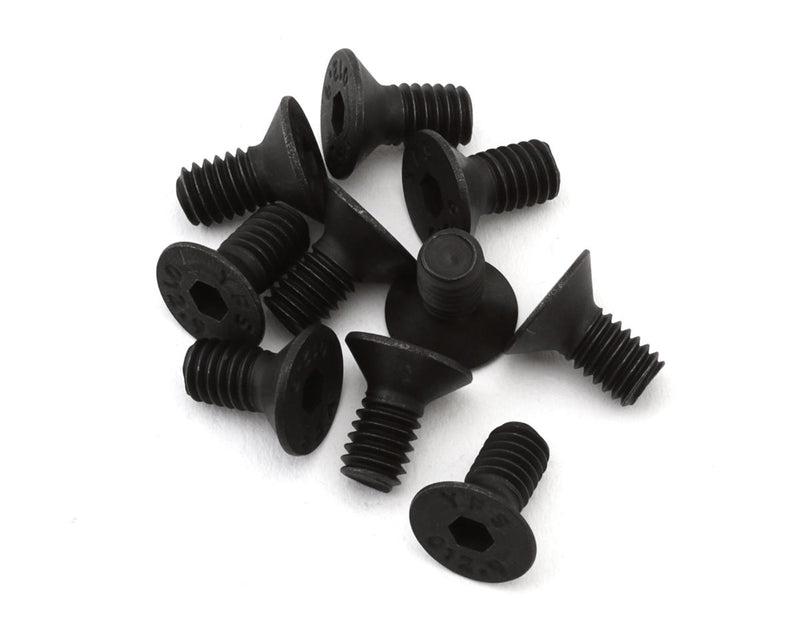 EcoPower H-2301 4x8mm "High Strength" Steel Flat Head Screws (10 Pack)