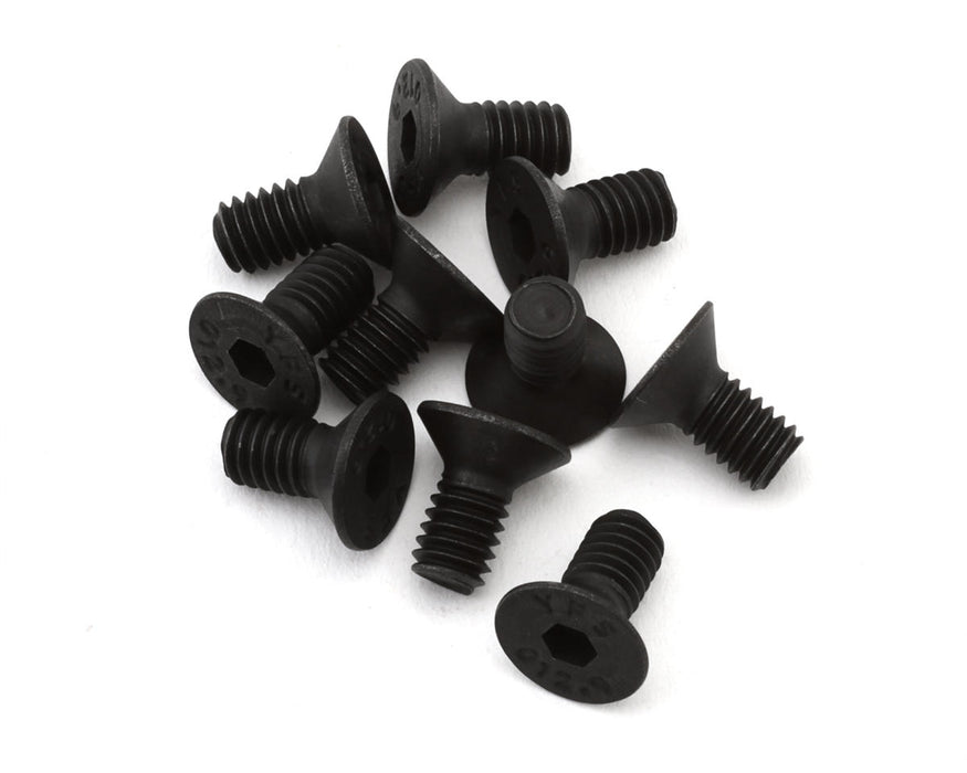 EcoPower H-2301 4x8mm "High Strength" Steel Flat Head Screws (10 Pack)