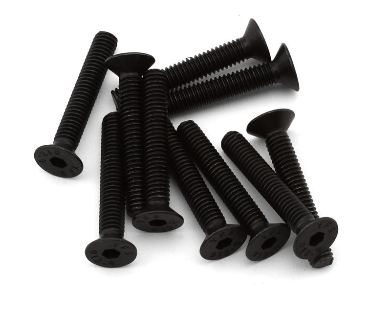 EcoPower H-2309 4x25mm "High Strength" Steel Flat Head Screws (10 Pack)