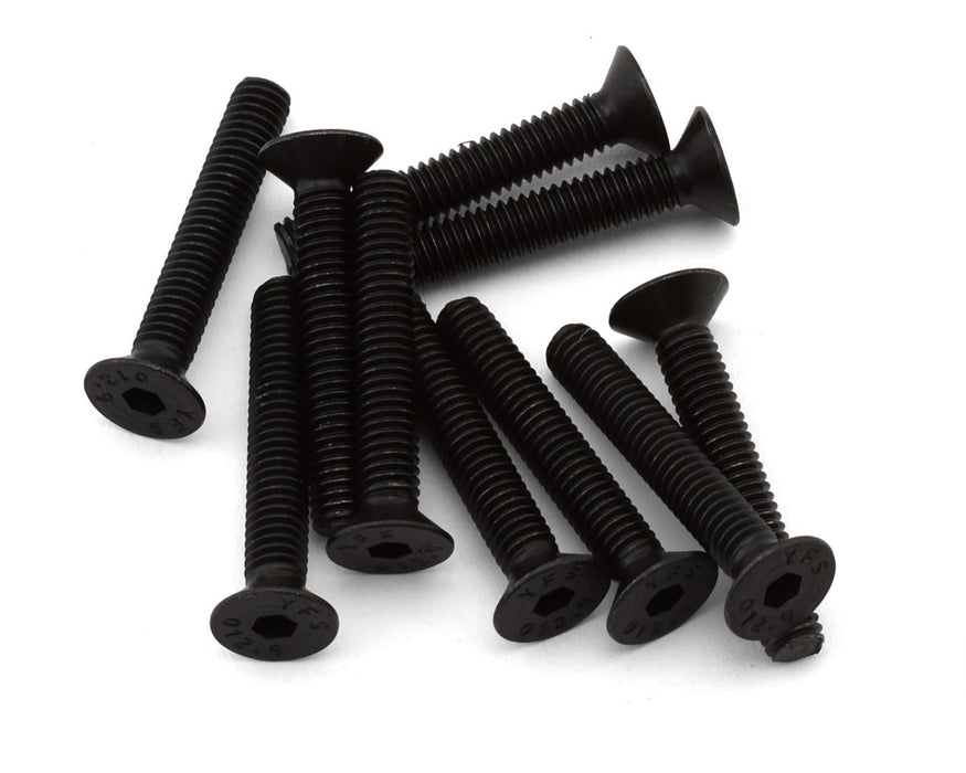 EcoPower H-2309 4x25mm "High Strength" Steel Flat Head Screws (10 Pack)