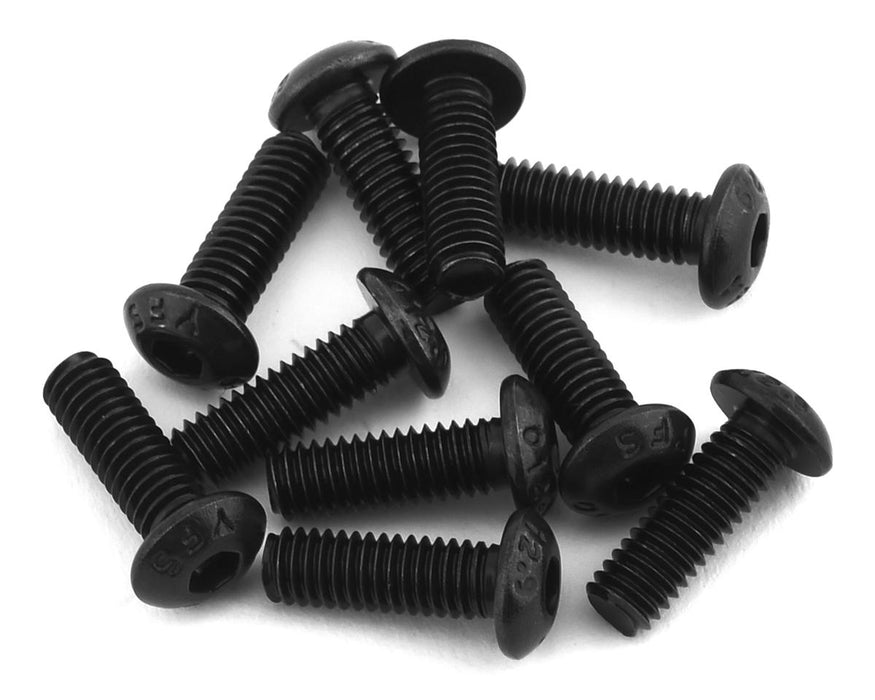 EcoPower H-3303 4x12mm "High Strength" Steel Button Head Screws (10 Pack)
