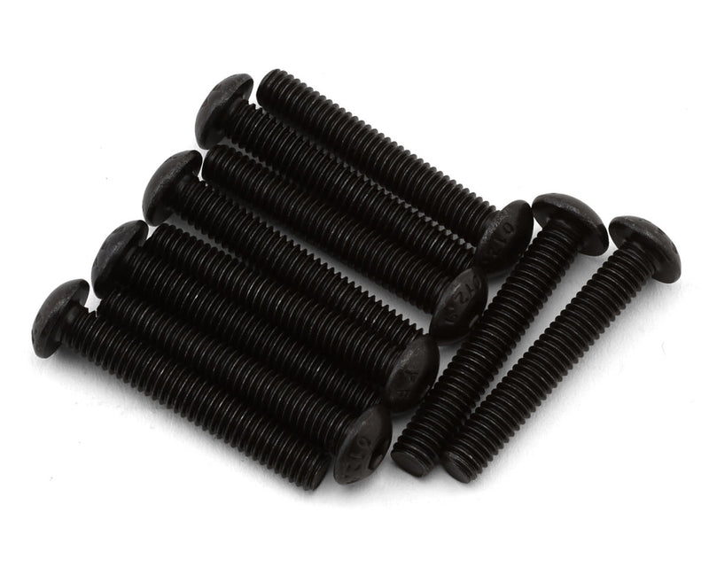 EcoPower H-3307 4x25mm "High Strength" Steel Button Head Screws (10 Pack)