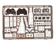 Eduard 11181 1/48 Overlord D-Day Mustang P51B Fighter Dual Combo Model Aircraft Kit