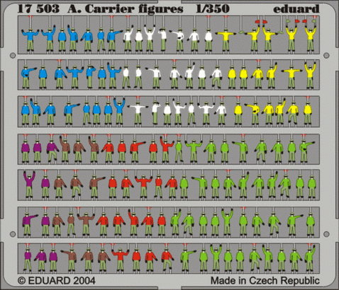 Eduard 17503 1/350 Aircraft Carrier Figures (Painted)