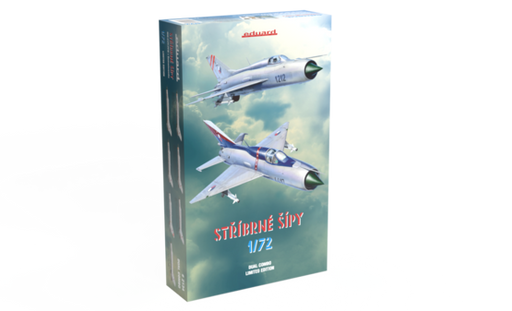Eduard 2134 1/72 MiG21PF/PFM Soviet Cold War Jet Fighter Dual Combo (Limited Edition Plastic Kit)