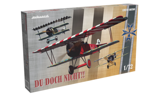 Eduard 2135 1/72 WWI Albatros DV, Fokker Dr 1 & D VII German Fighter Triple Combo (Limited Edition Plastic Kit)
