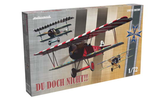 Eduard 2135 1/72 WWI Albatros DV, Fokker Dr 1 & D VII German Fighter Triple Combo (Limited Edition Plastic Kit)