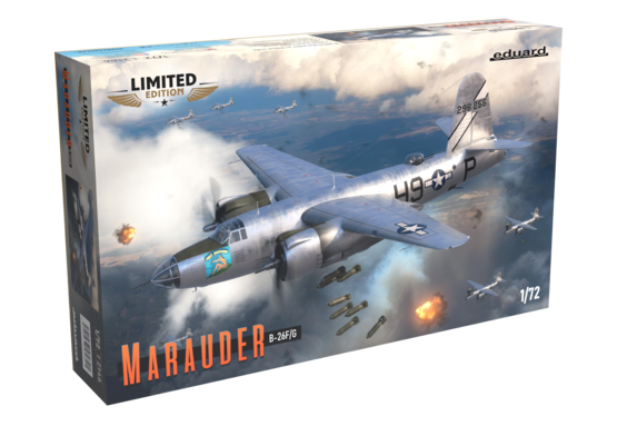 Eduard 2146 1/72 WWII B-26F/G Marauder US Medium Bomber (Limited Edition) Model Aircraft Kit