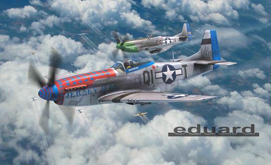 Eduard 2147 1/72 WWII P51-D US Fighter Dual Combo Model Aircraft Kit