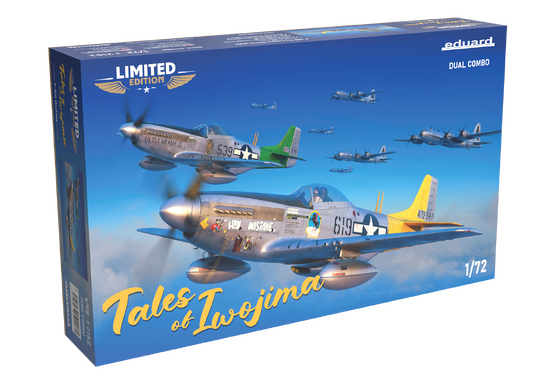 Eduard 2152 1/72 WWII US P51D Fighter Dual Combo Tales of Iwojima (Limited Edition Plastic Kit)