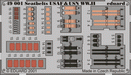 Eduard 49001 Photo-Etched USAF & USN WWII Seatbelts (Painted) for 1/48 Aircraft