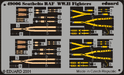 Eduard 49006 Photo-Etched RAF WWII Seatbelts (Painted) for 1/48 Aircraft