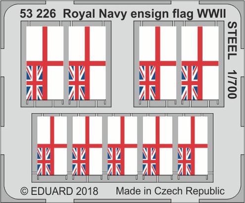Eduard 53226 1/700 WWII Royal Navy Ensign Ship Flags (Painted - Steel)
