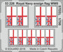 Eduard 53226 1/700 WWII Royal Navy Ensign Ship Flags (Painted - Steel)