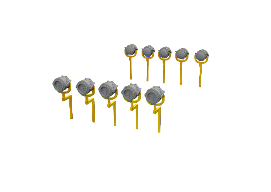 Eduard 653007 Photo-Etched / Resin 12" Searchlights for 1/350 US Navy Ships