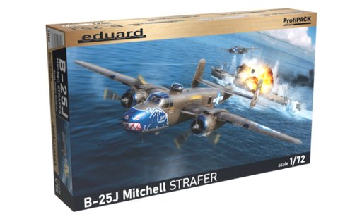 Eduard 7012 1/72 WWII B-25J Mitchell Strafer US Medium Bomber (Profi-Pack Edition) Model Aircraft Kit