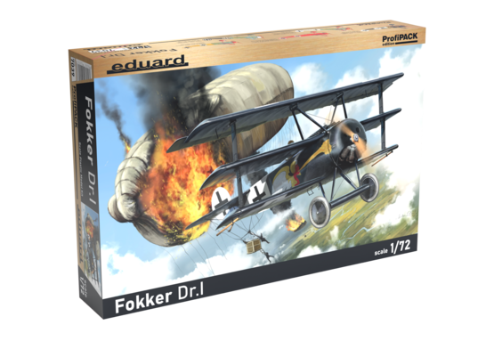 Eduard 7039 1/72 Fokker Dr I Triplane Fighter (Profi-Pack Plastic Kit)