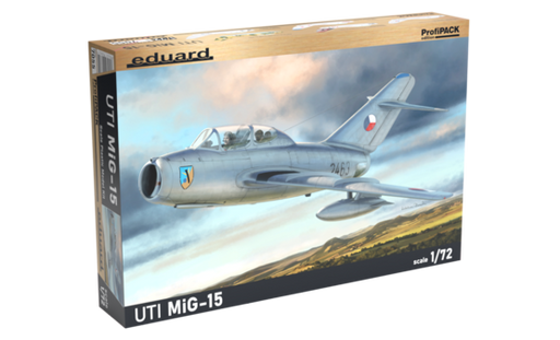 Eduard 7055 1/72 UTI MiG15 Two-Seater Soviet Jet Trainer Aircraft (Profi-Pack Plastic Kit)