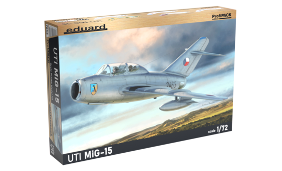 Eduard 7055 1/72 UTI MiG15 Two-Seater Soviet Jet Trainer Aircraft (Profi-Pack Plastic Kit)