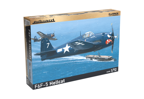 Eduard 7077 1/72 F6F5 Hellcat Aircraft (Profi-Pack Plastic Kit)