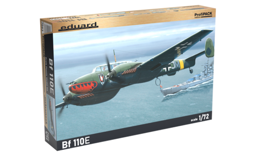 Eduard 7083 1/72 WWII Bf110E Heavy German Fighter (Profi-Pack Plastic Kit)