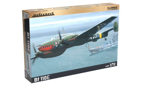 Eduard 7083 1/72 WWII Bf110E Heavy German Fighter (Profi-Pack Plastic Kit)