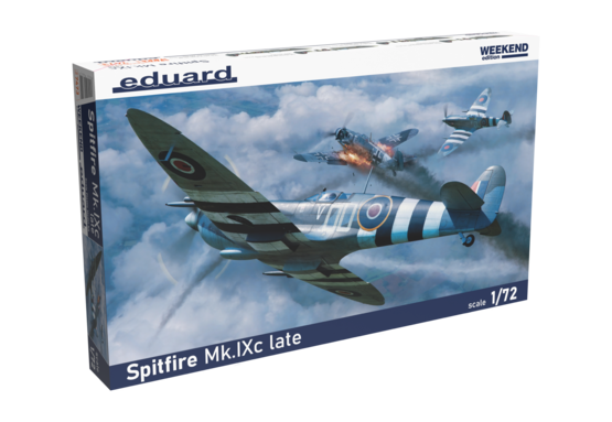Eduard 7473 1/72 Spitfire Mk IXc Late British Fighter (Weekend Edition) Model Aircraft Kit