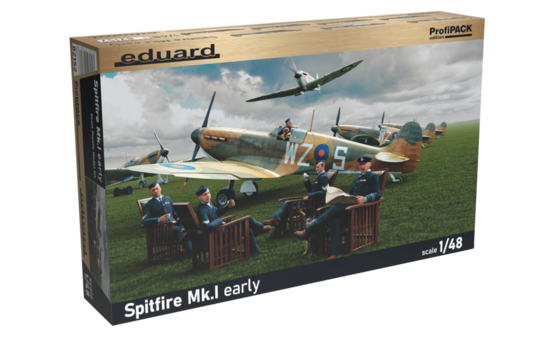Eduard 82152 1/48 Spitfire Mk I Early British Fighter (ProfiPack Edition) Model Aircraft Kit