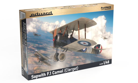 Eduard 82172 1/48 WWI Sopwith F1 Camel (Clerget) British BiPlane Fighter (Profi-Pack Edition) Model Aircraft Kit