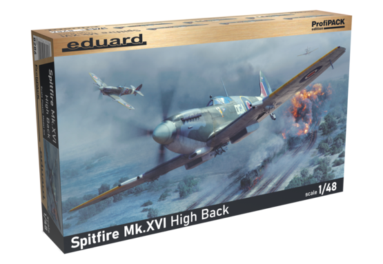Eduard 8286 1/48 Spitfire Mk XVI High Back British Fighter Model Aircraft Kit