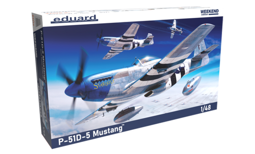 Eduard 84172 1/48 WWII P-51D-5 Mustang USAAF Fighter (Weekend Edition) Model Aircraft Kit