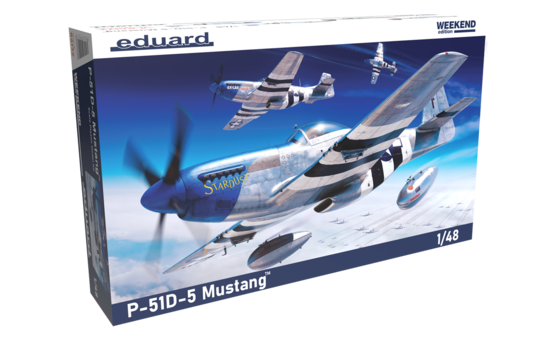 Eduard 84172 1/48 WWII P-51D-5 Mustang USAAF Fighter (Weekend Edition) Model Aircraft Kit
